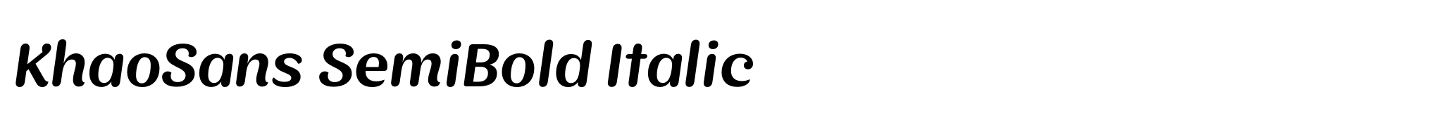 KhaoSans SemiBold Italic image